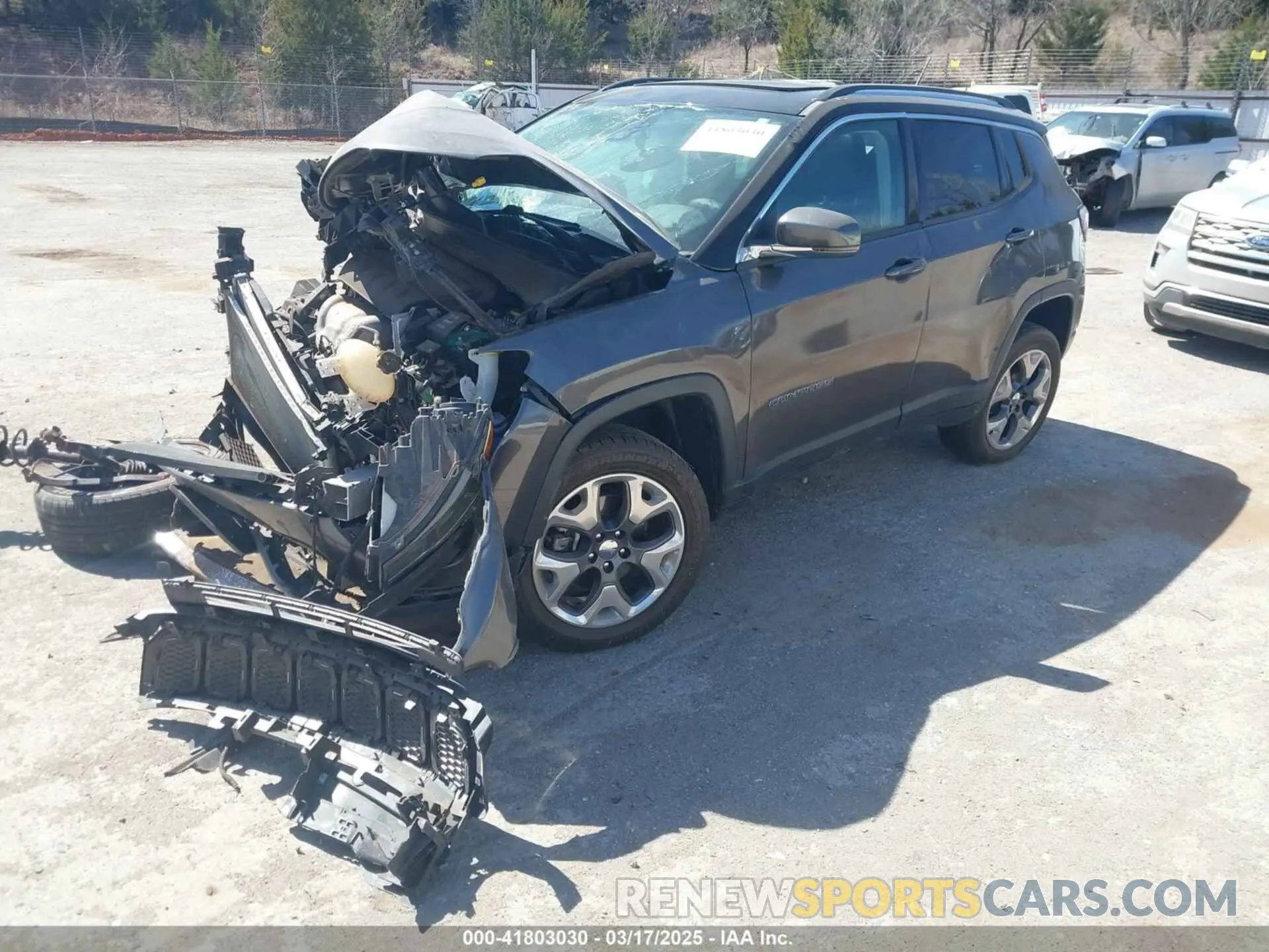 2 Photograph of a damaged car 3C4NJDCB8MT601544 JEEP COMPASS 2021