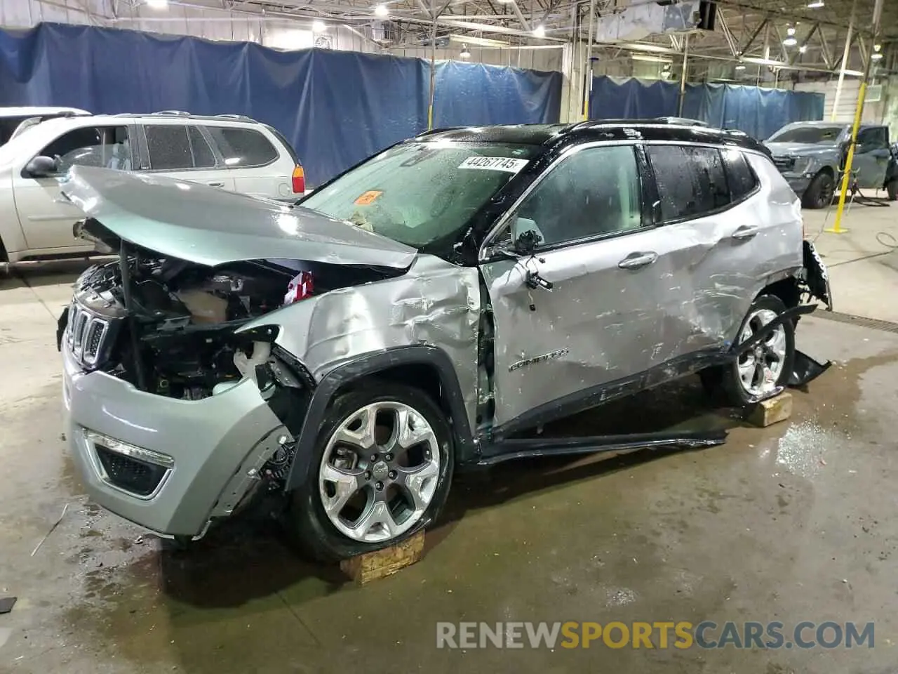 1 Photograph of a damaged car 3C4NJDCB9MT515806 JEEP COMPASS 2021