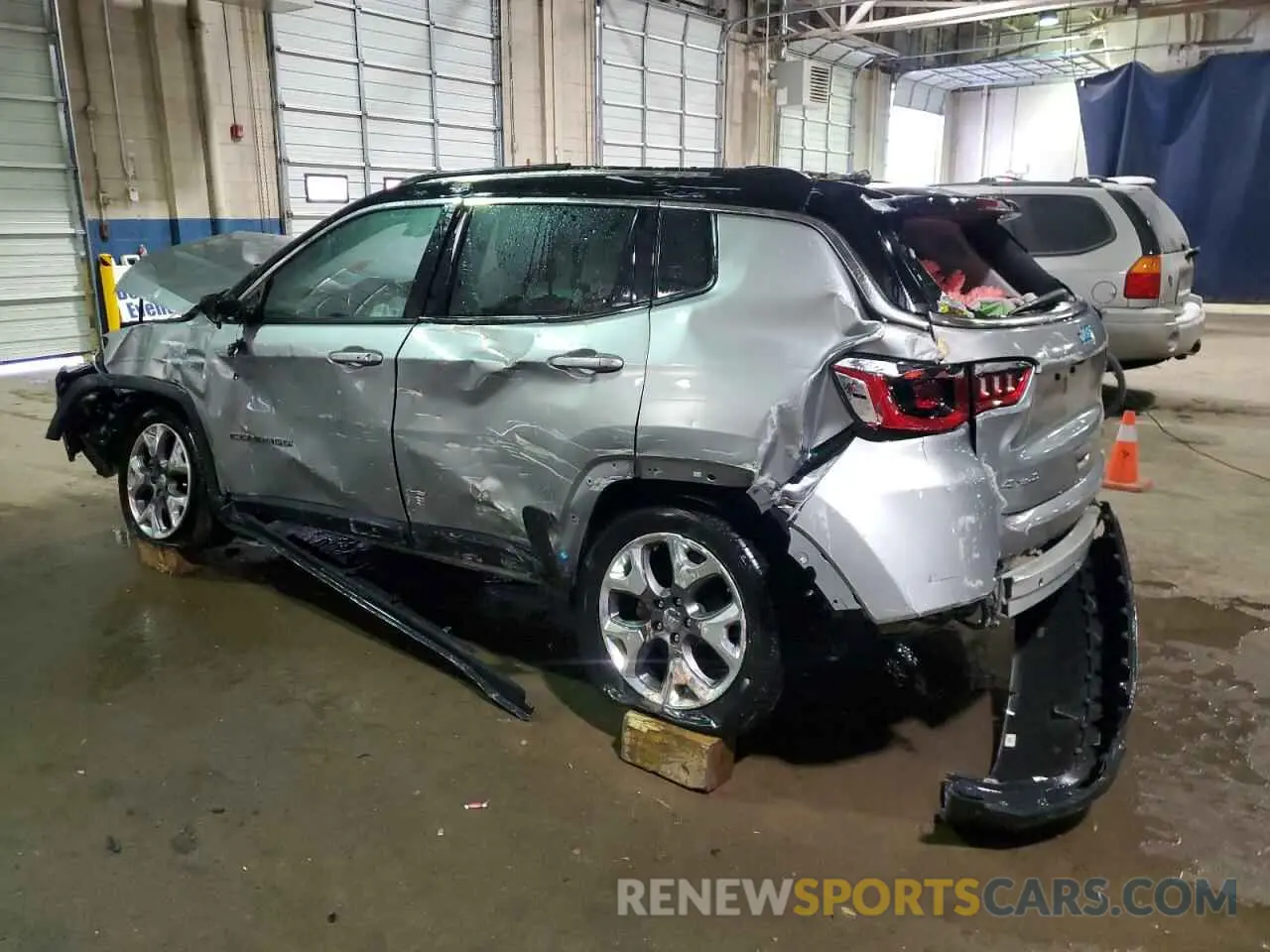 2 Photograph of a damaged car 3C4NJDCB9MT515806 JEEP COMPASS 2021