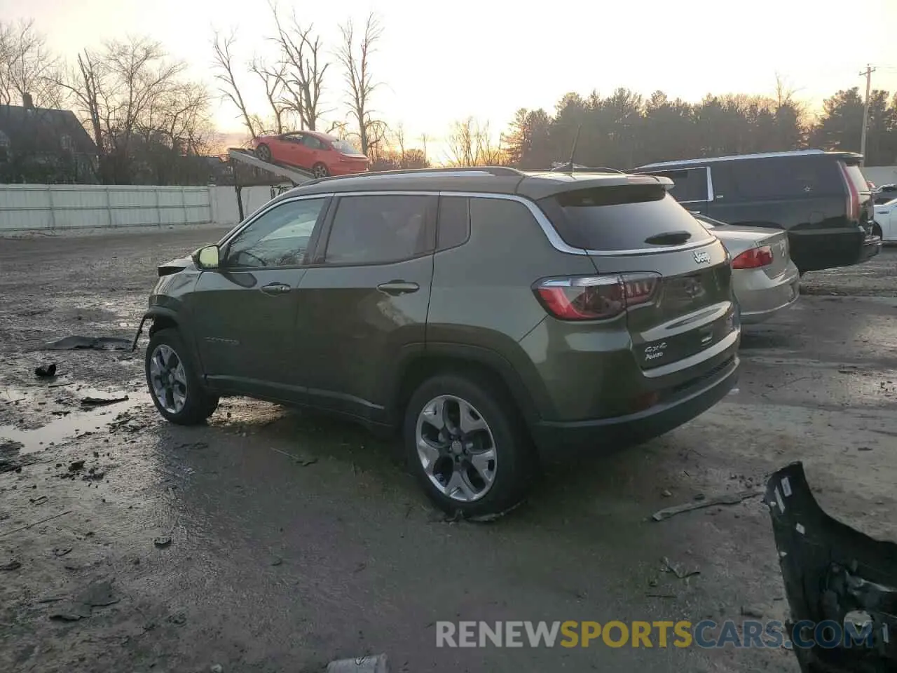 2 Photograph of a damaged car 3C4NJDCBXMT527379 JEEP COMPASS 2021