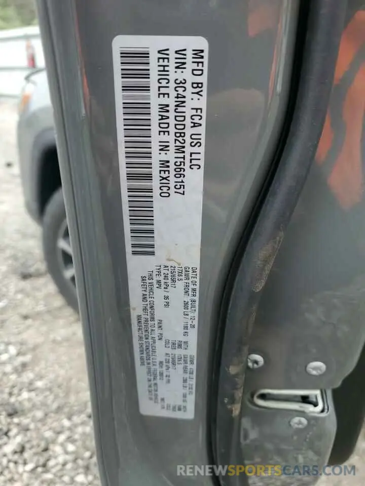13 Photograph of a damaged car 3C4NJDDB2MT566157 JEEP COMPASS 2021