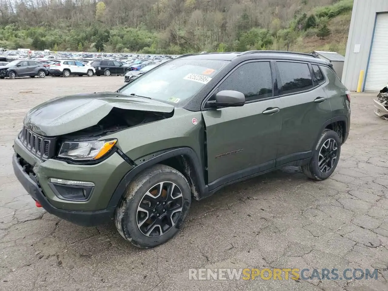 1 Photograph of a damaged car 3C4NJDDB3MT515203 JEEP COMPASS 2021