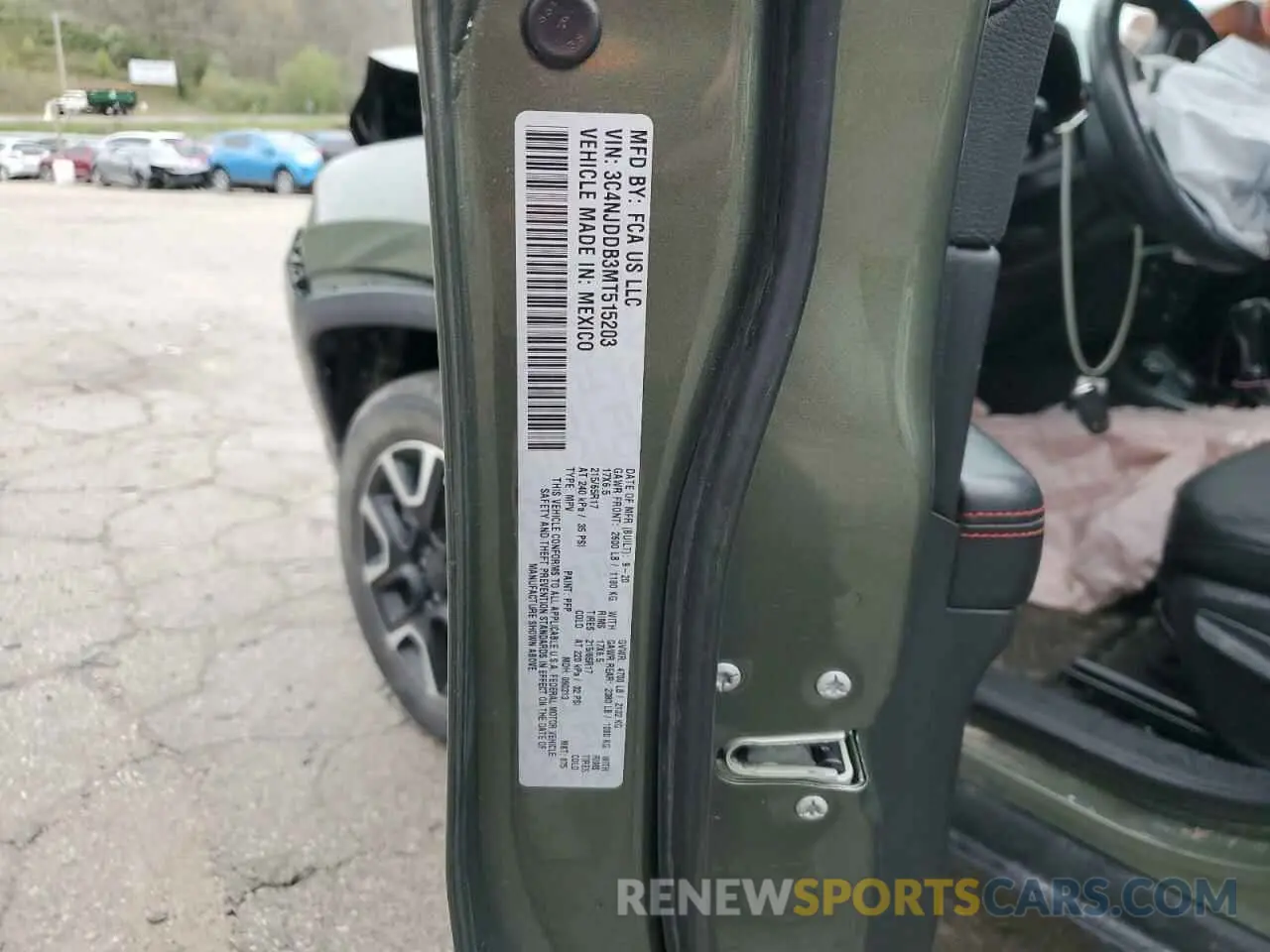 14 Photograph of a damaged car 3C4NJDDB3MT515203 JEEP COMPASS 2021