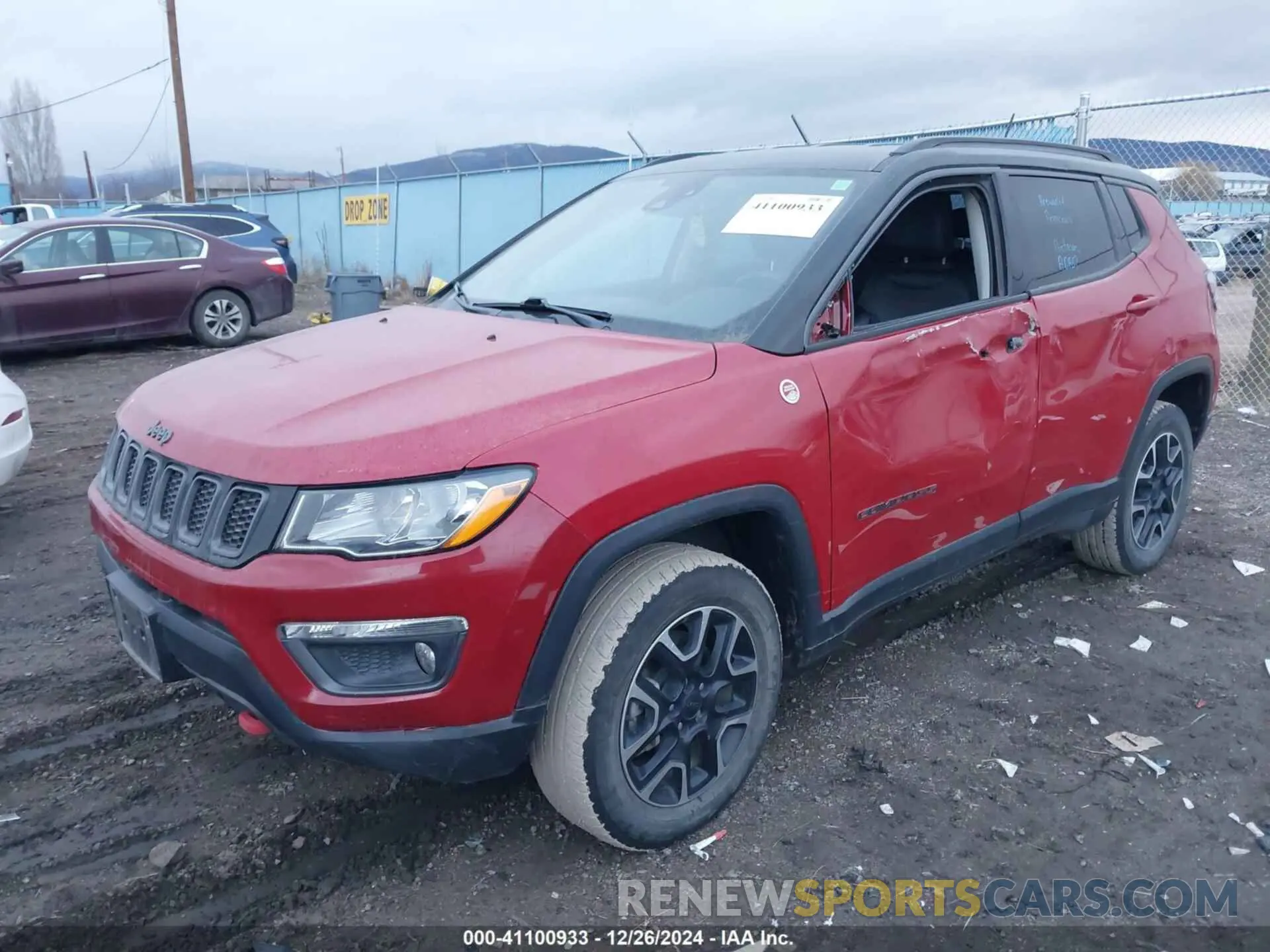 2 Photograph of a damaged car 3C4NJDDB4MT574275 JEEP COMPASS 2021