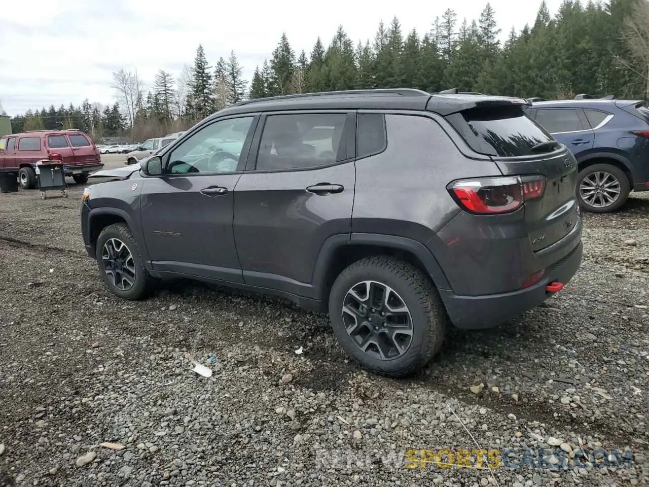 2 Photograph of a damaged car 3C4NJDDB6MT564914 JEEP COMPASS 2021