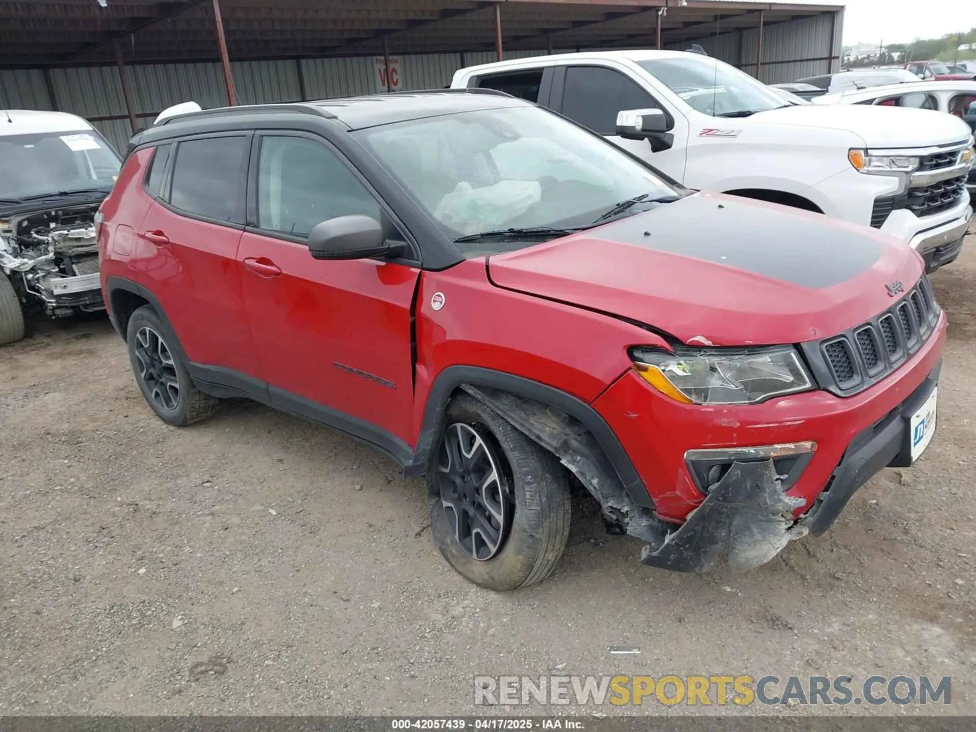 1 Photograph of a damaged car 3C4NJDDB6MT574374 JEEP COMPASS 2021