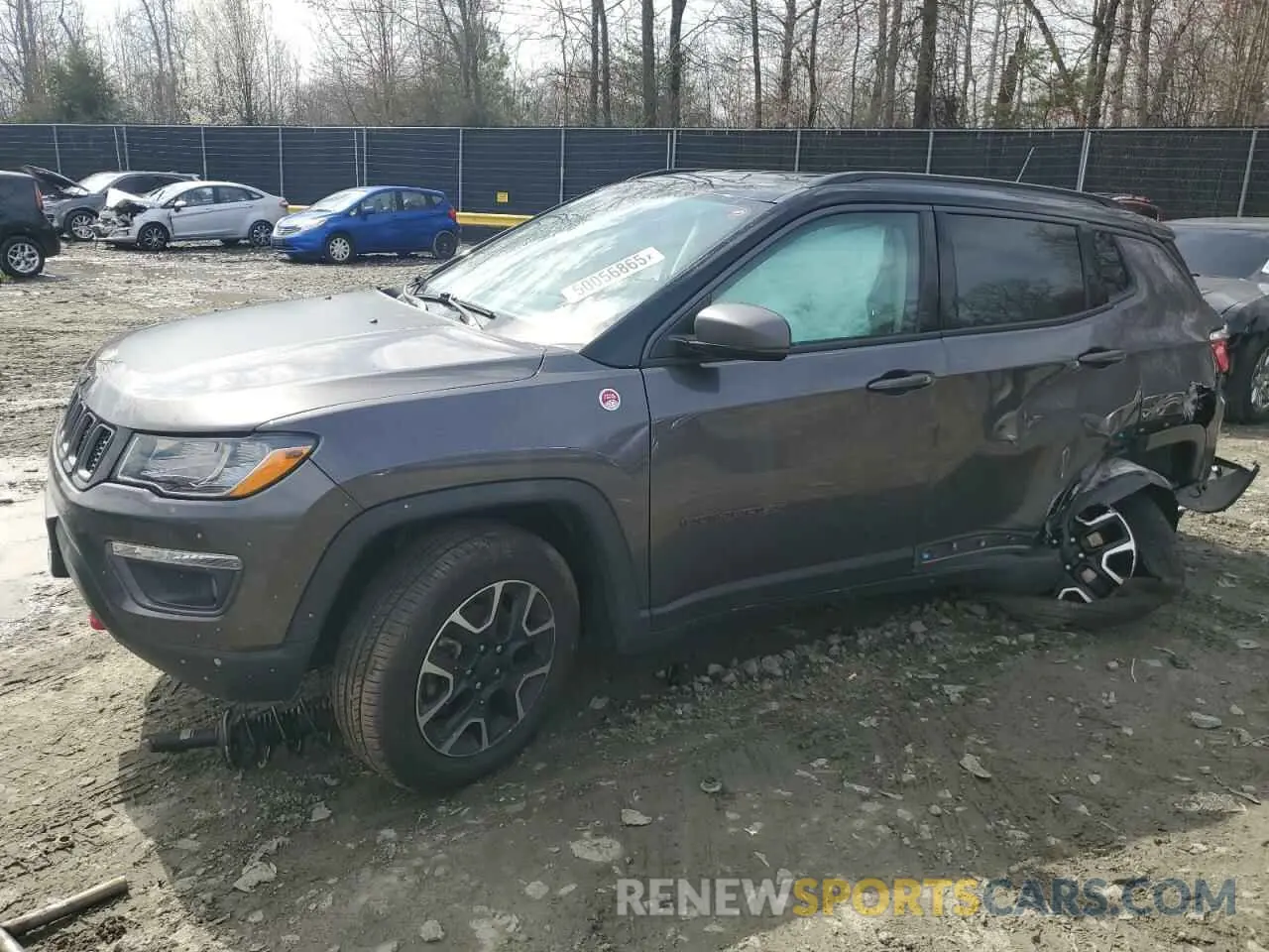 1 Photograph of a damaged car 3C4NJDDB7MT602800 JEEP COMPASS 2021