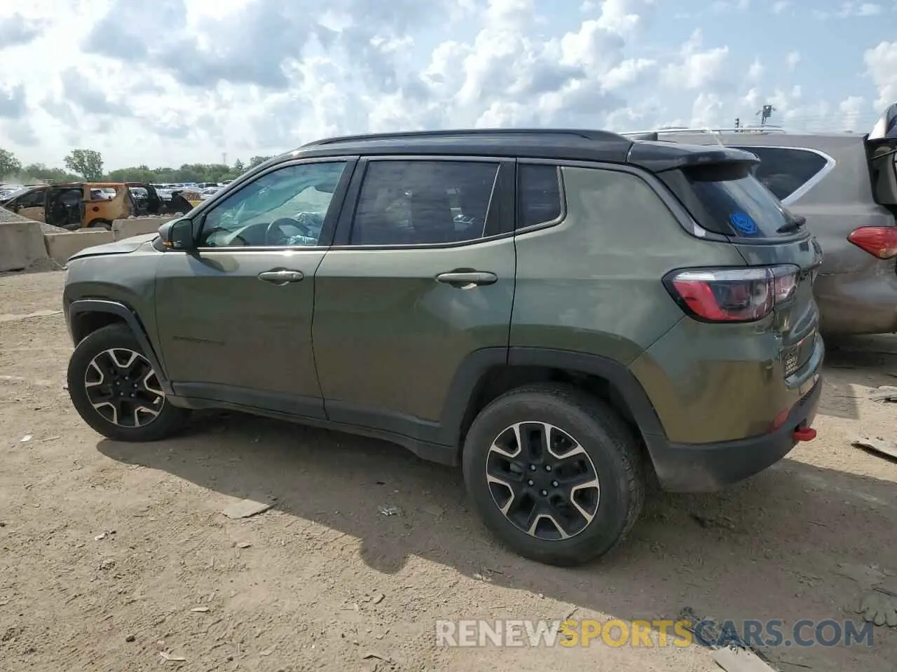 2 Photograph of a damaged car 3C4NJDDB9MT523614 JEEP COMPASS 2021