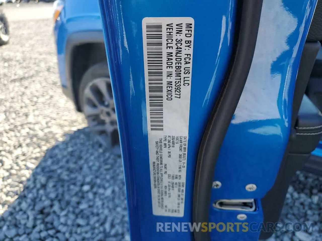 12 Photograph of a damaged car 3C4NJDEB0MT539277 JEEP COMPASS 2021