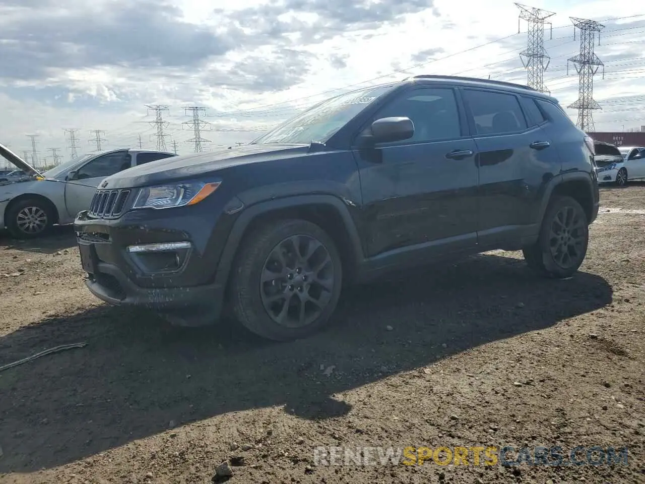 1 Photograph of a damaged car 3C4NJDEB0MT553812 JEEP COMPASS 2021