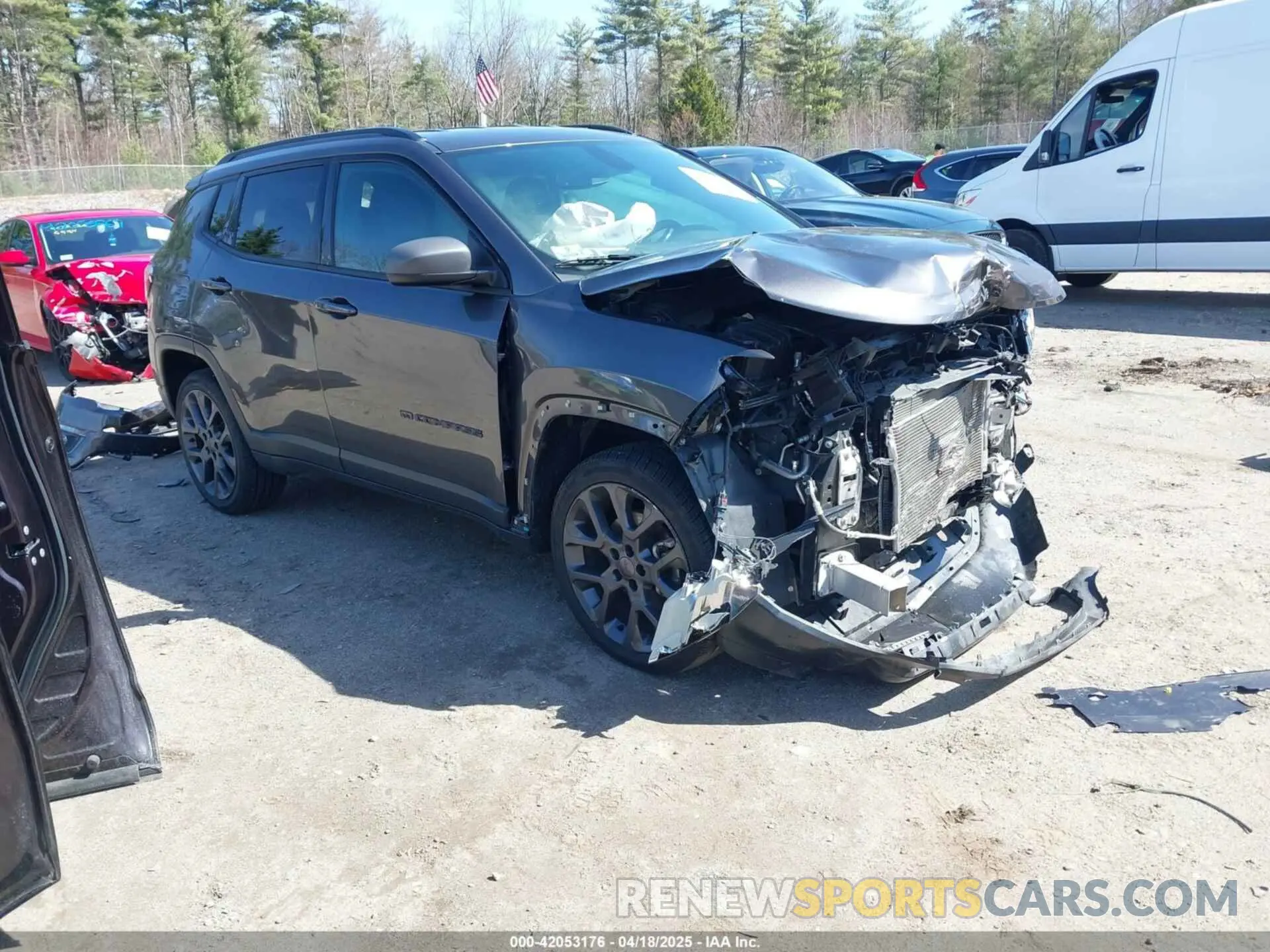 1 Photograph of a damaged car 3C4NJDEB1MT603763 JEEP COMPASS 2021