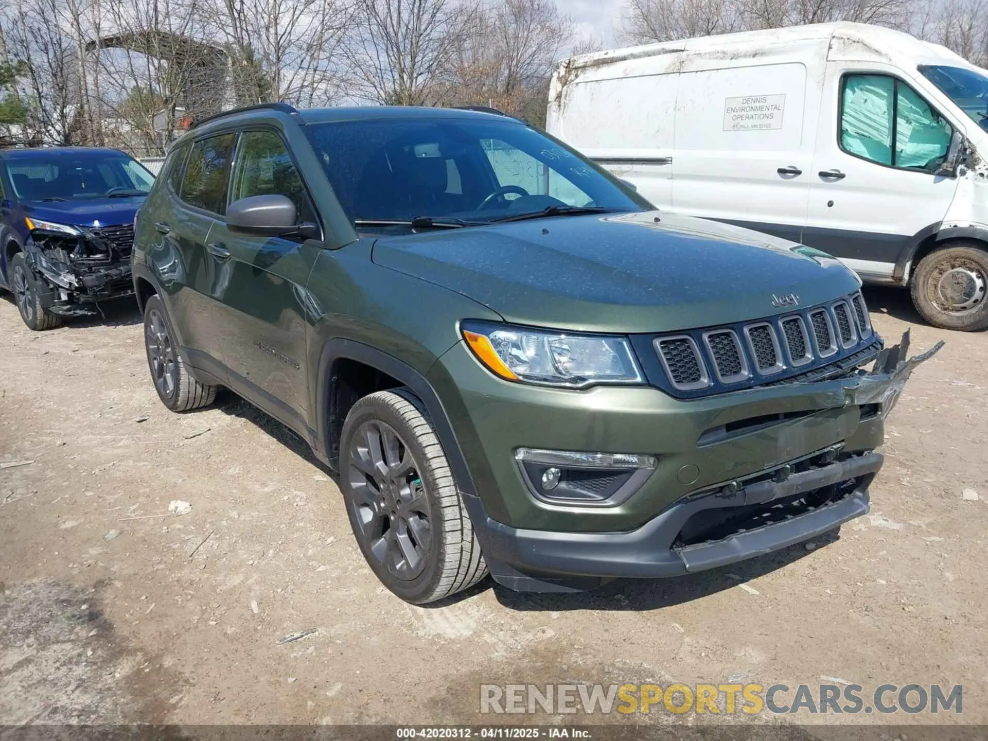 1 Photograph of a damaged car 3C4NJDEB2MT560454 JEEP COMPASS 2021