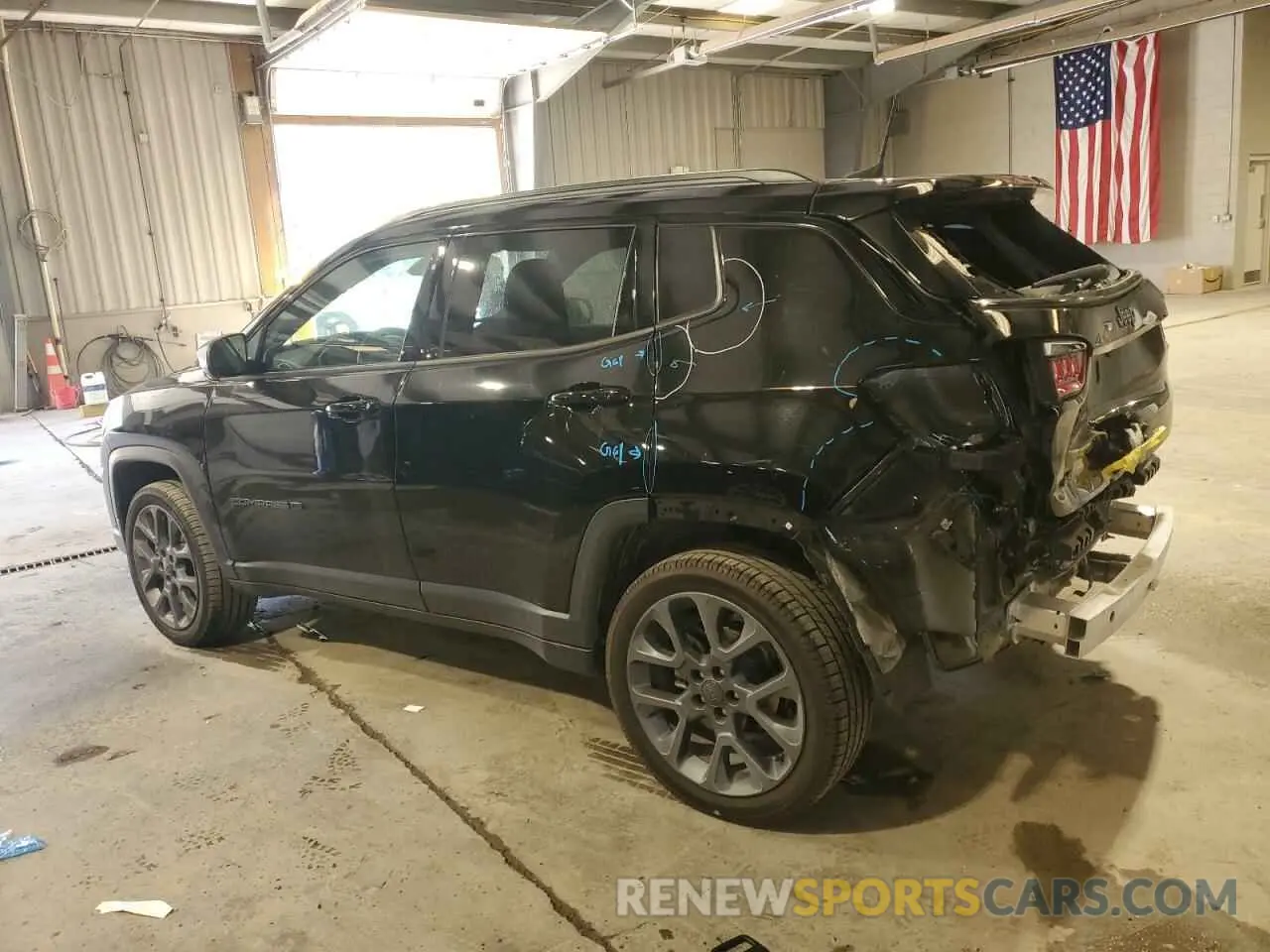 2 Photograph of a damaged car 3C4NJDEB3MT535708 JEEP COMPASS 2021