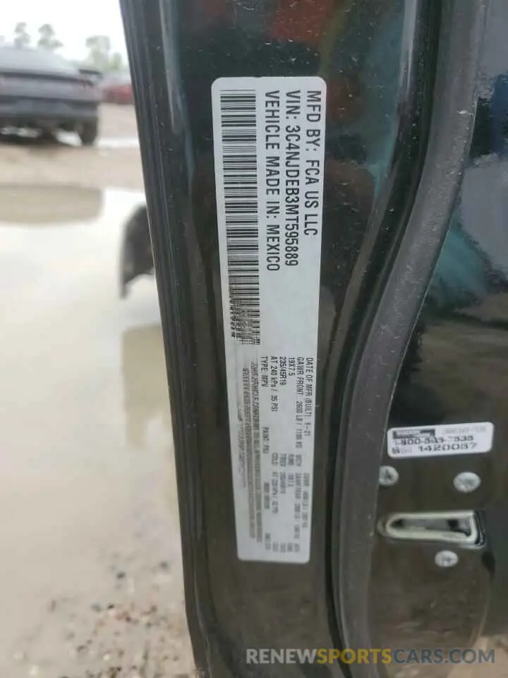 13 Photograph of a damaged car 3C4NJDEB3MT595889 JEEP COMPASS 2021