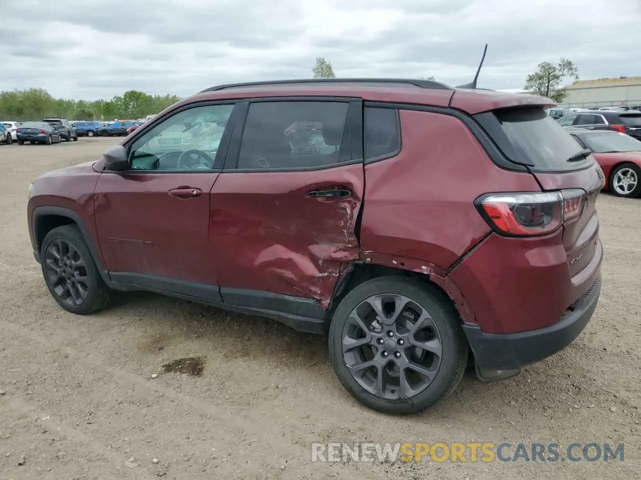 2 Photograph of a damaged car 3C4NJDEB4MT529044 JEEP COMPASS 2021