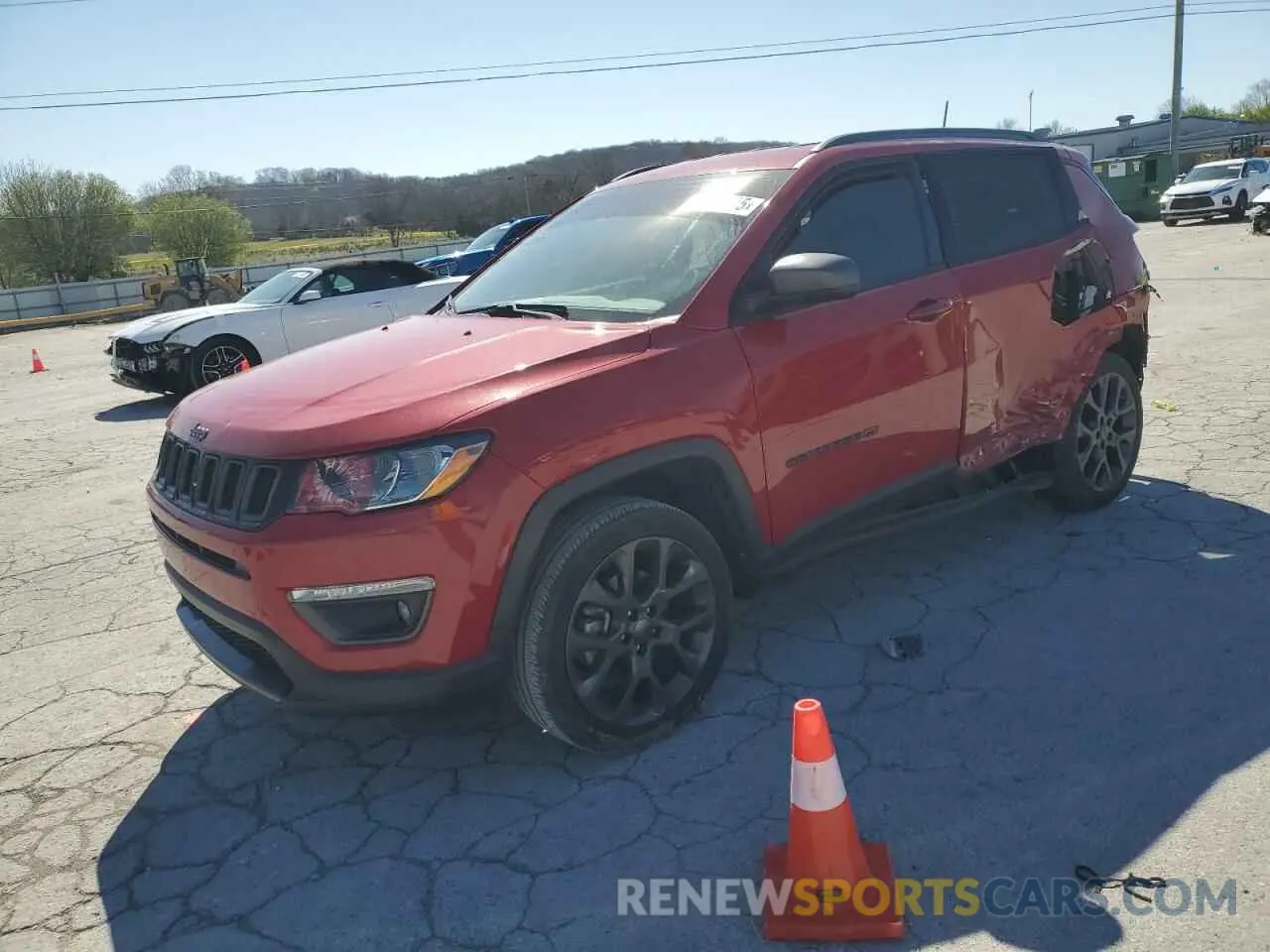 1 Photograph of a damaged car 3C4NJDEB4MT565784 JEEP COMPASS 2021