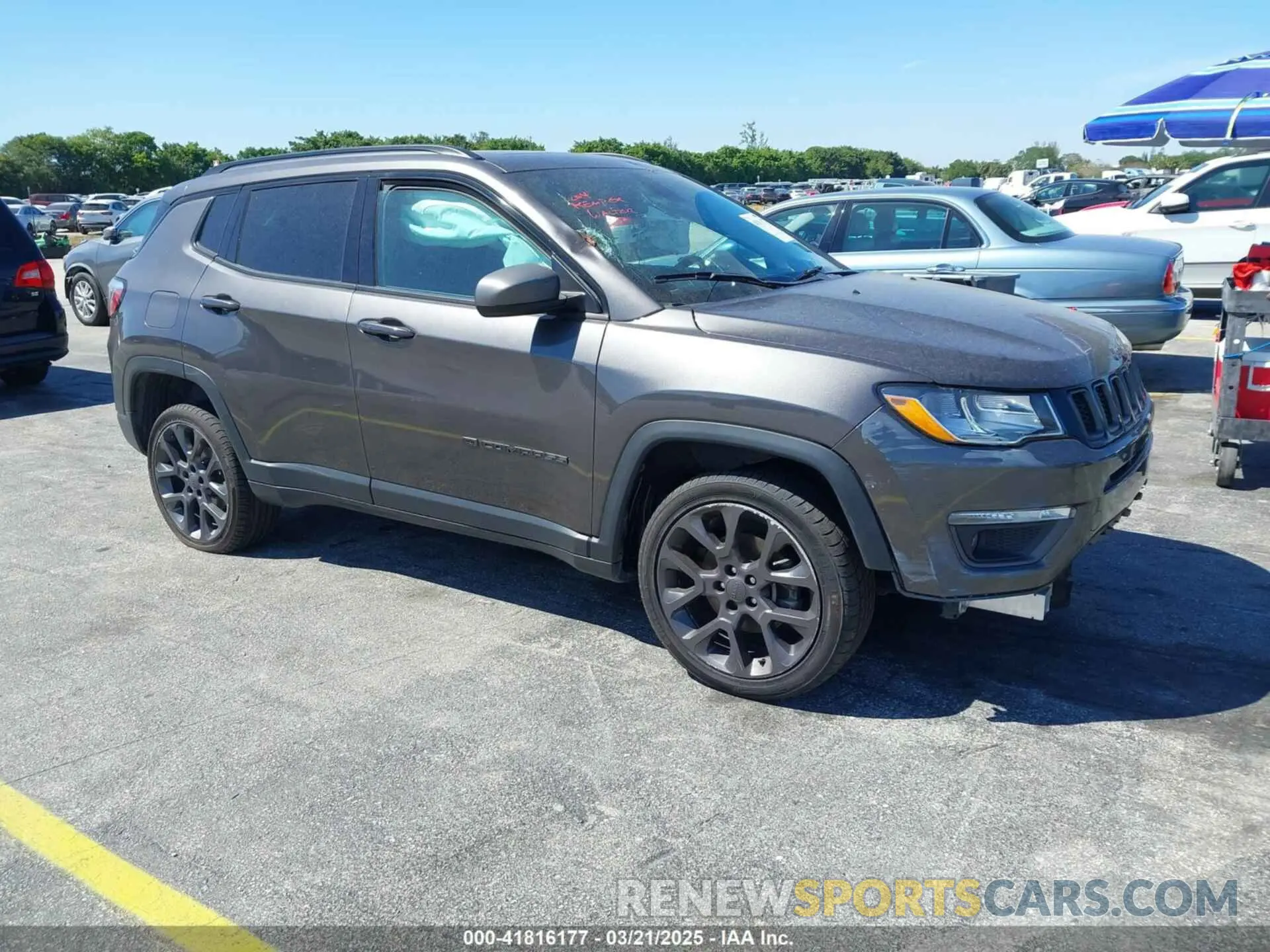 1 Photograph of a damaged car 3C4NJDEB8MT526129 JEEP COMPASS 2021