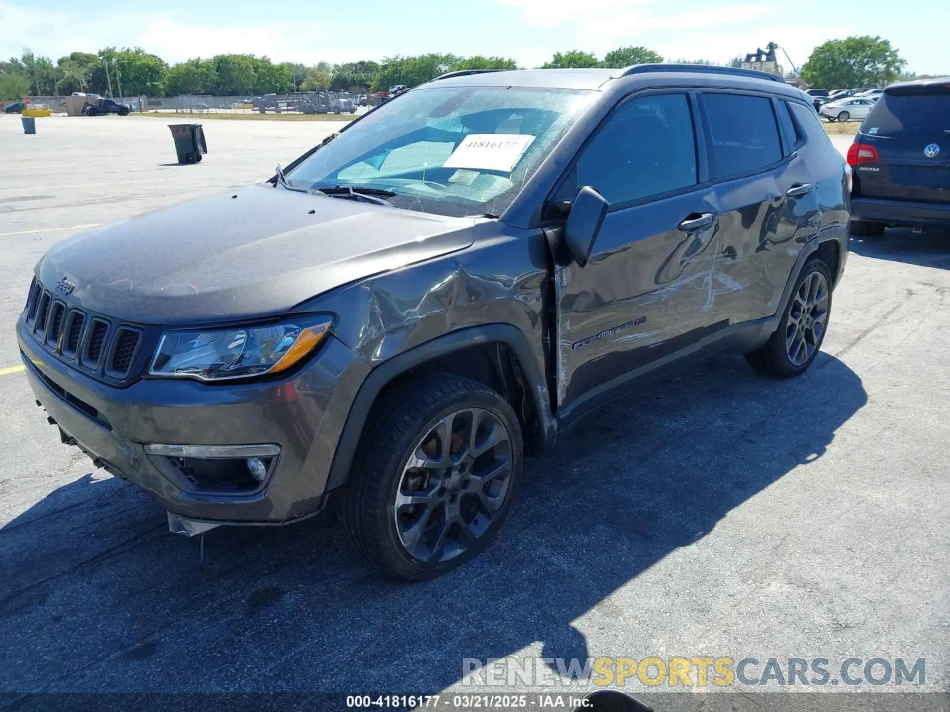 2 Photograph of a damaged car 3C4NJDEB8MT526129 JEEP COMPASS 2021