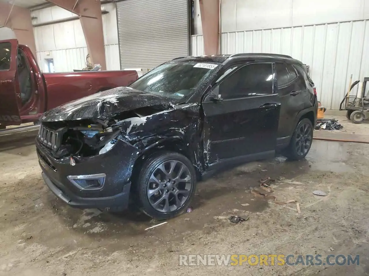 1 Photograph of a damaged car 3C4NJDEB8MT596262 JEEP COMPASS 2021