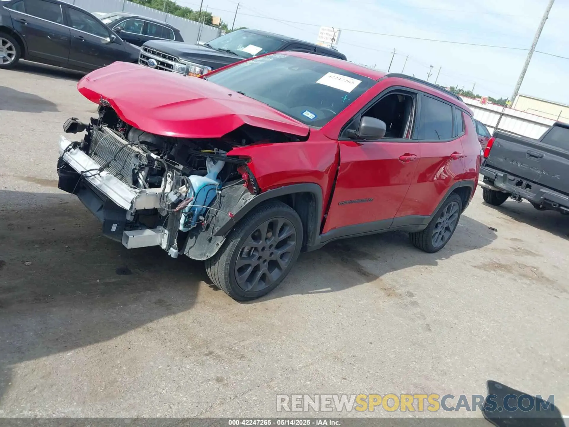 2 Photograph of a damaged car 3C4NJDEB9MT593337 JEEP COMPASS 2021