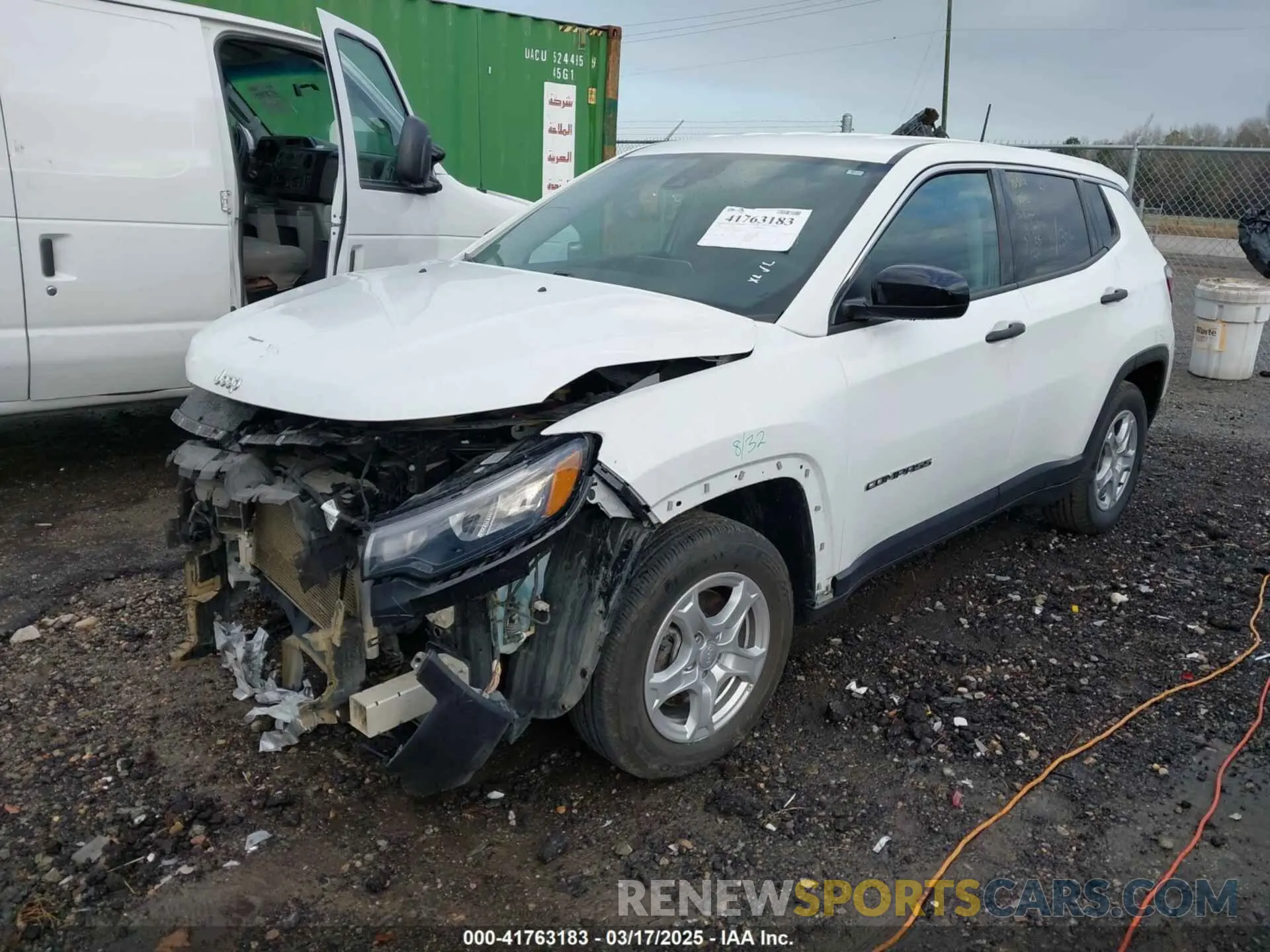 2 Photograph of a damaged car 3C4NJCAB4NT121306 JEEP COMPASS 2022