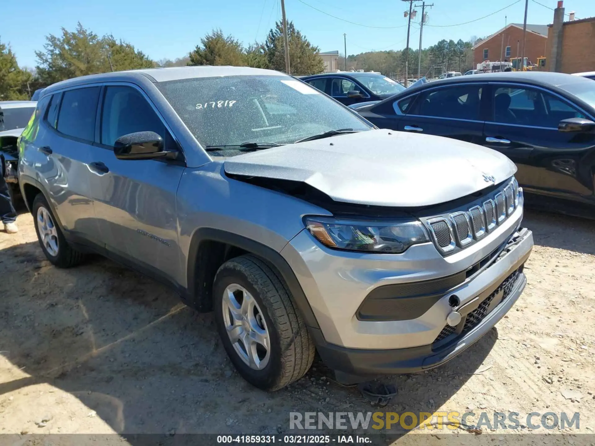 1 Photograph of a damaged car 3C4NJCAB7NT217818 JEEP COMPASS 2022