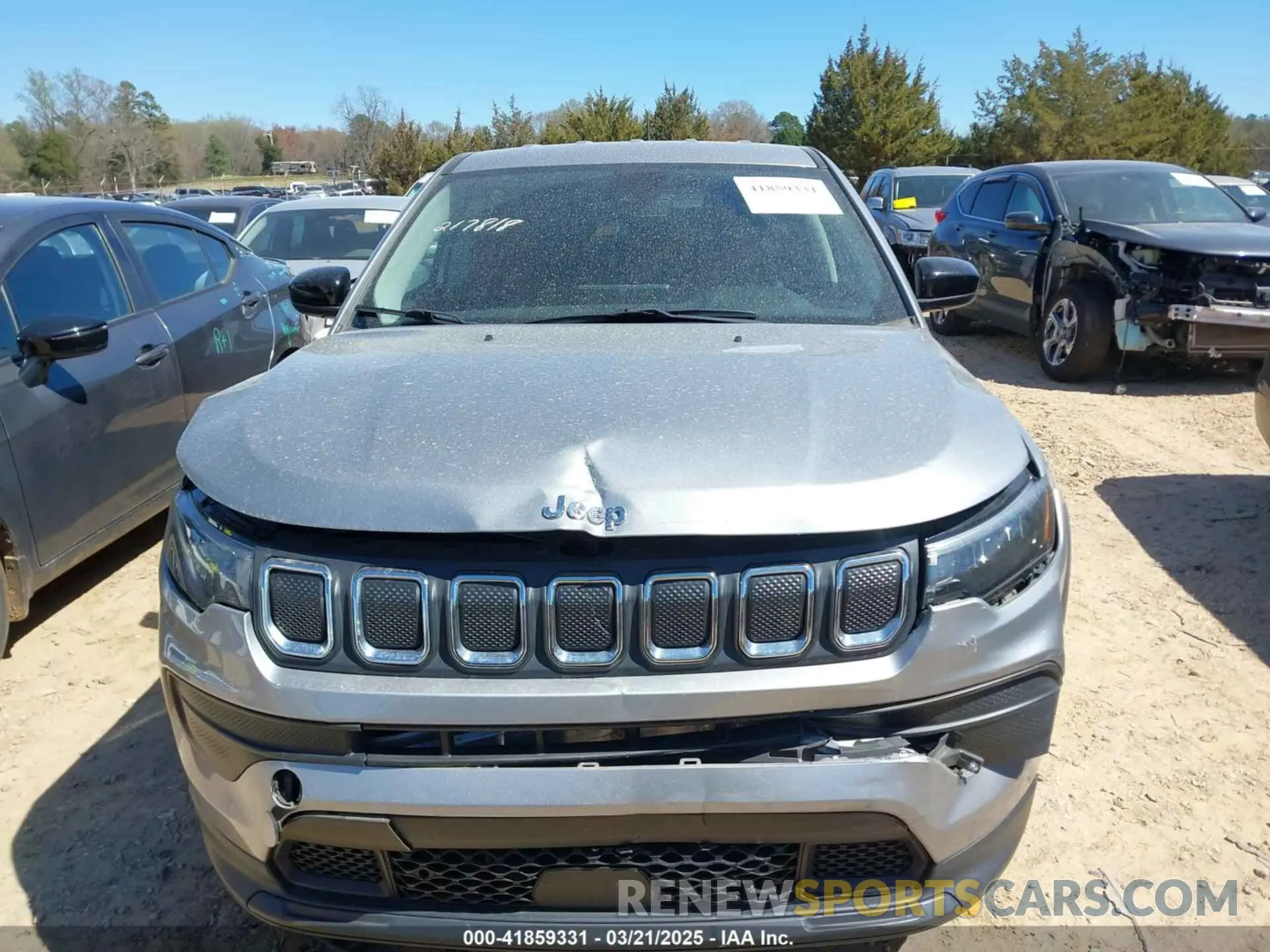 12 Photograph of a damaged car 3C4NJCAB7NT217818 JEEP COMPASS 2022
