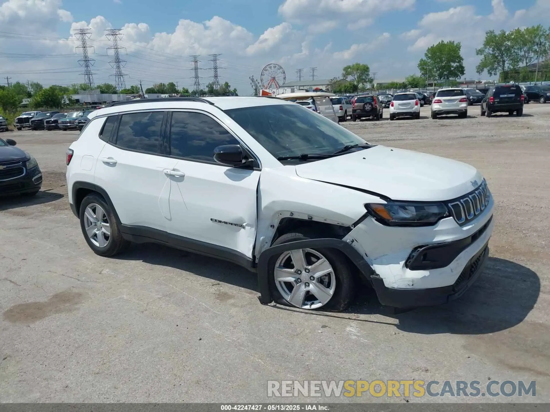 1 Photograph of a damaged car 3C4NJCBB0NT189262 JEEP COMPASS 2022