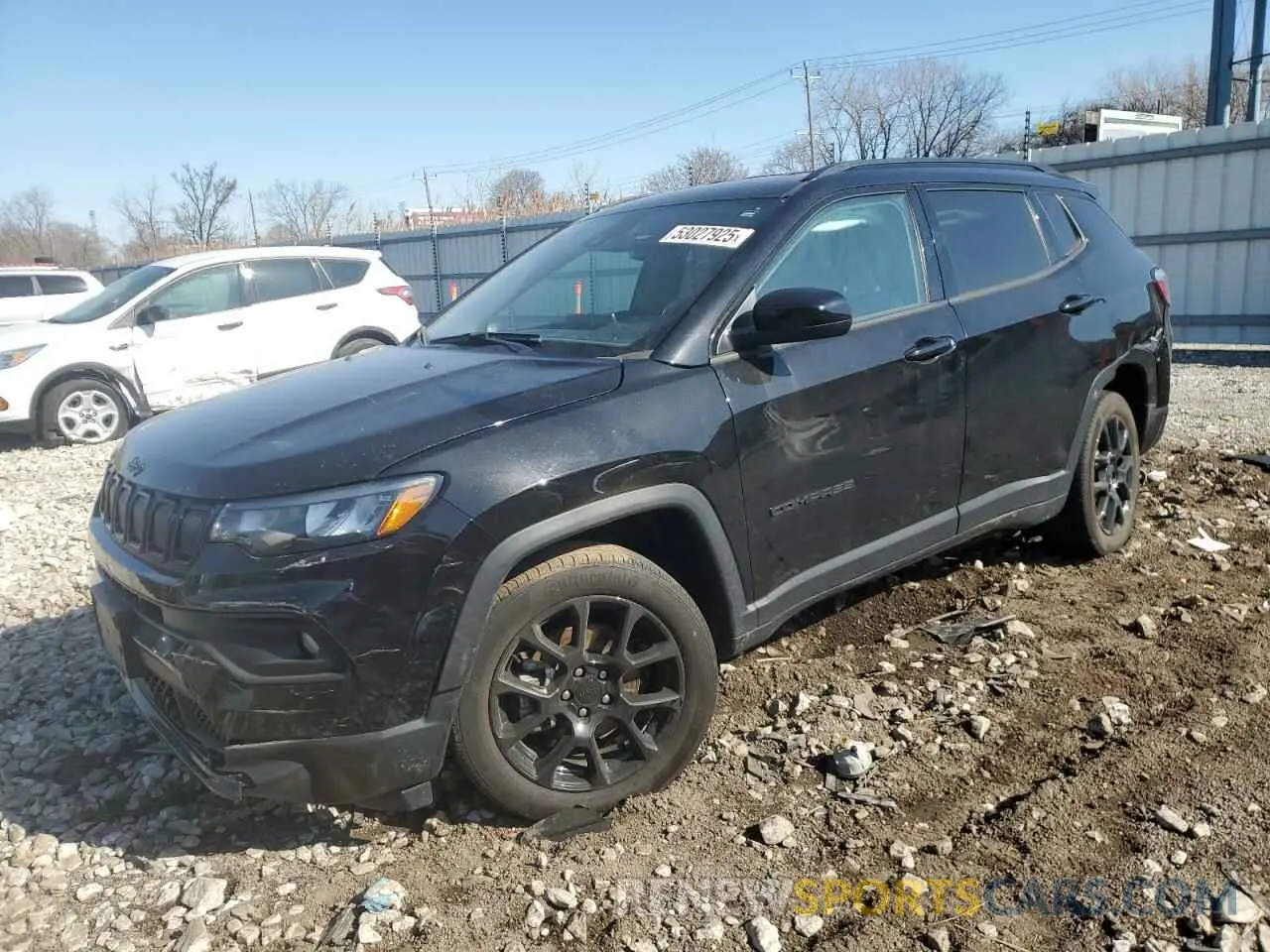 1 Photograph of a damaged car 3C4NJCBB2NT187786 JEEP COMPASS 2022