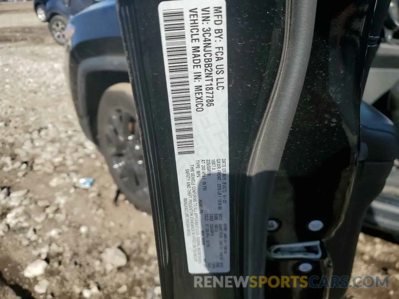 14 Photograph of a damaged car 3C4NJCBB2NT187786 JEEP COMPASS 2022
