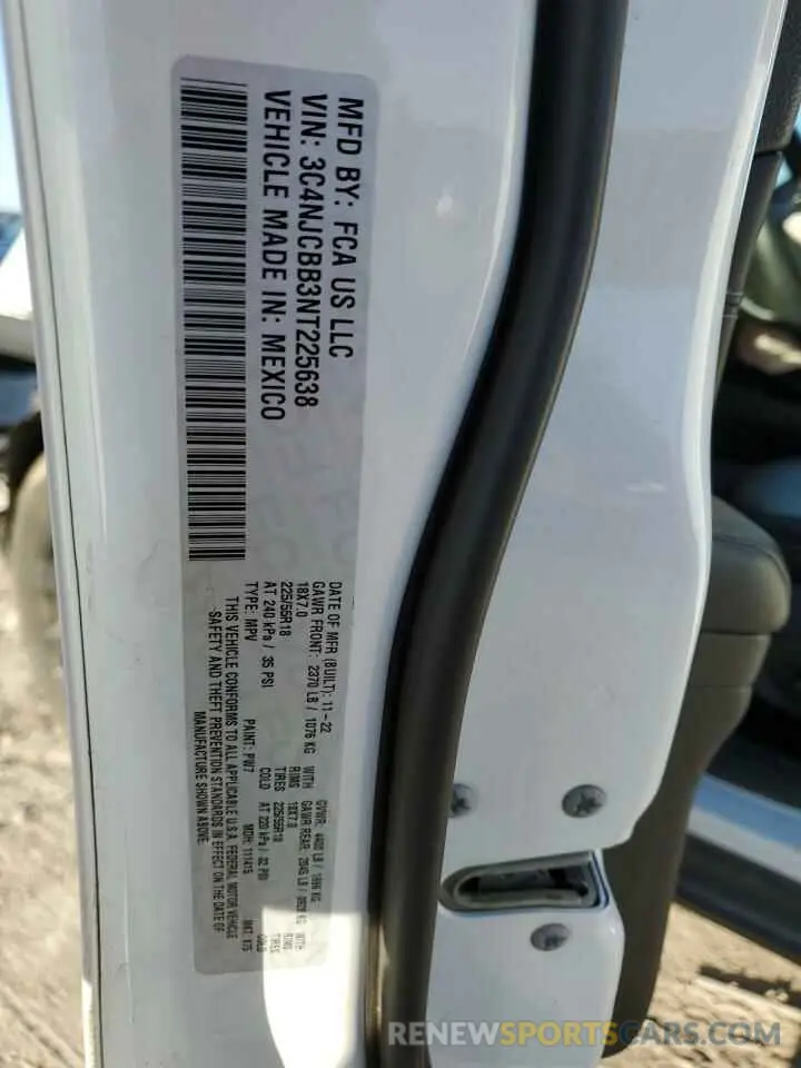 15 Photograph of a damaged car 3C4NJCBB3NT225638 JEEP COMPASS 2022