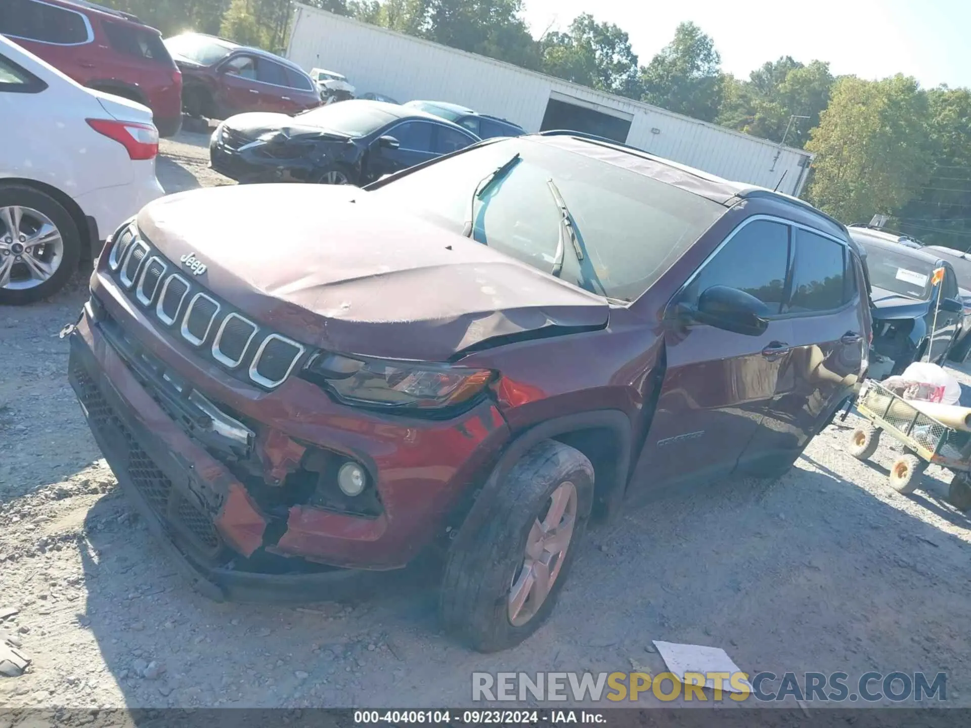 2 Photograph of a damaged car 3C4NJCBB4NT109459 JEEP COMPASS 2022
