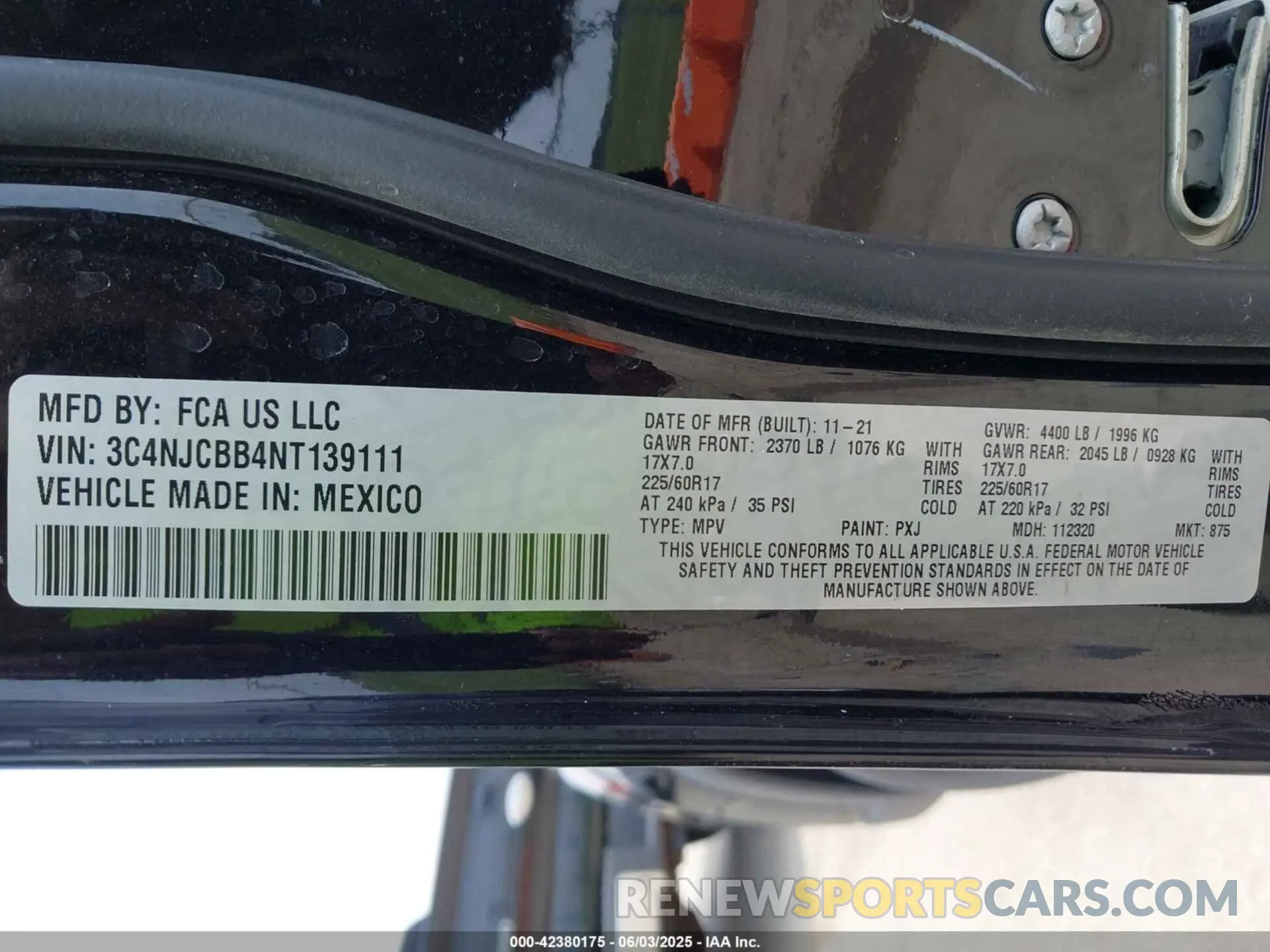 9 Photograph of a damaged car 3C4NJCBB4NT139111 JEEP COMPASS 2022