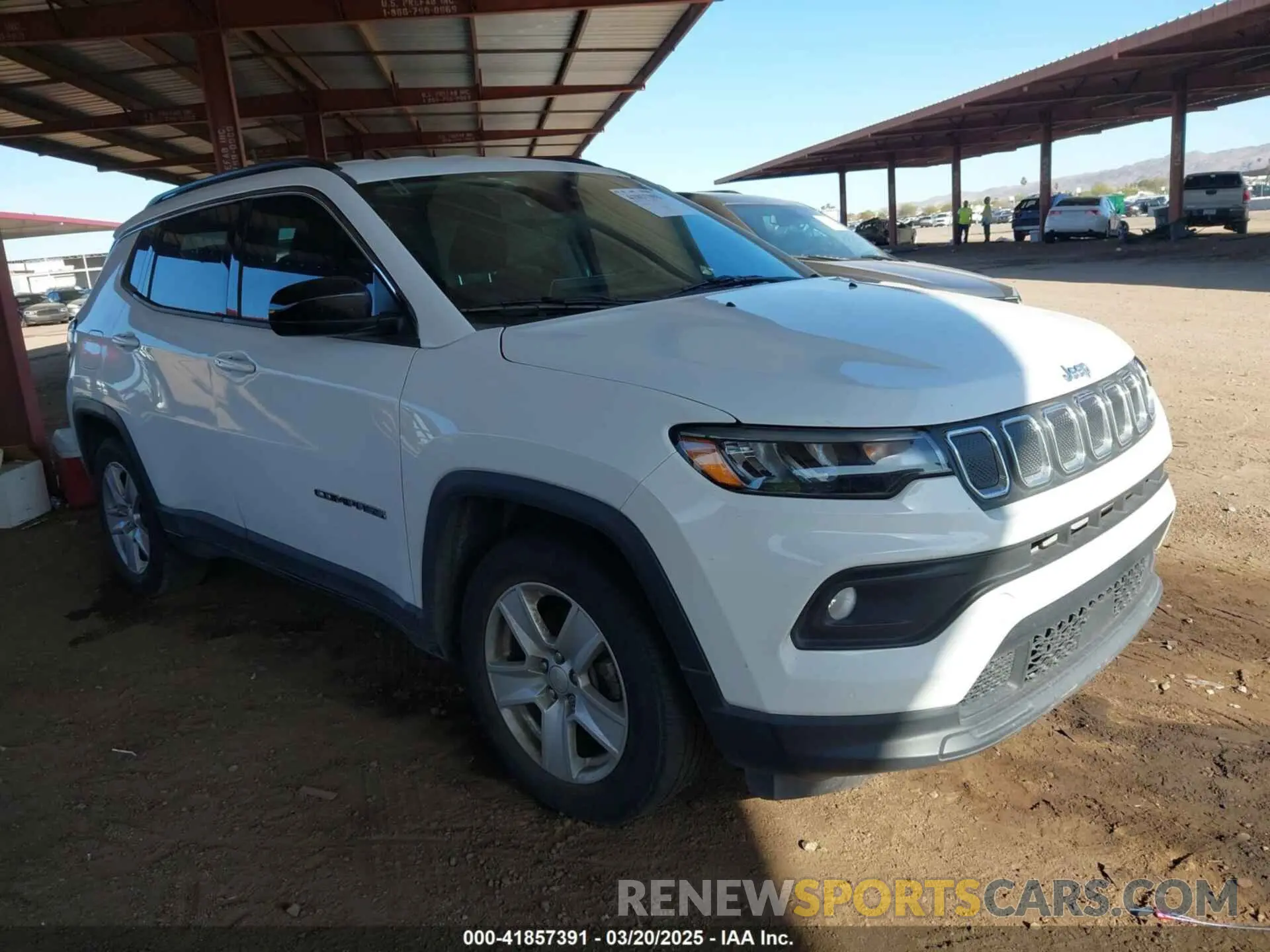 1 Photograph of a damaged car 3C4NJCBB6NT220062 JEEP COMPASS 2022