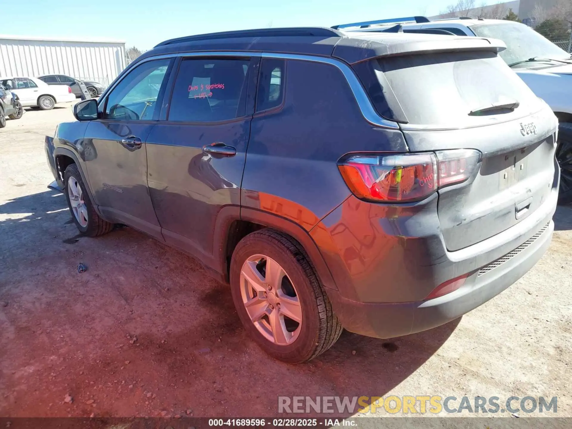 3 Photograph of a damaged car 3C4NJCBB6NT224970 JEEP COMPASS 2022