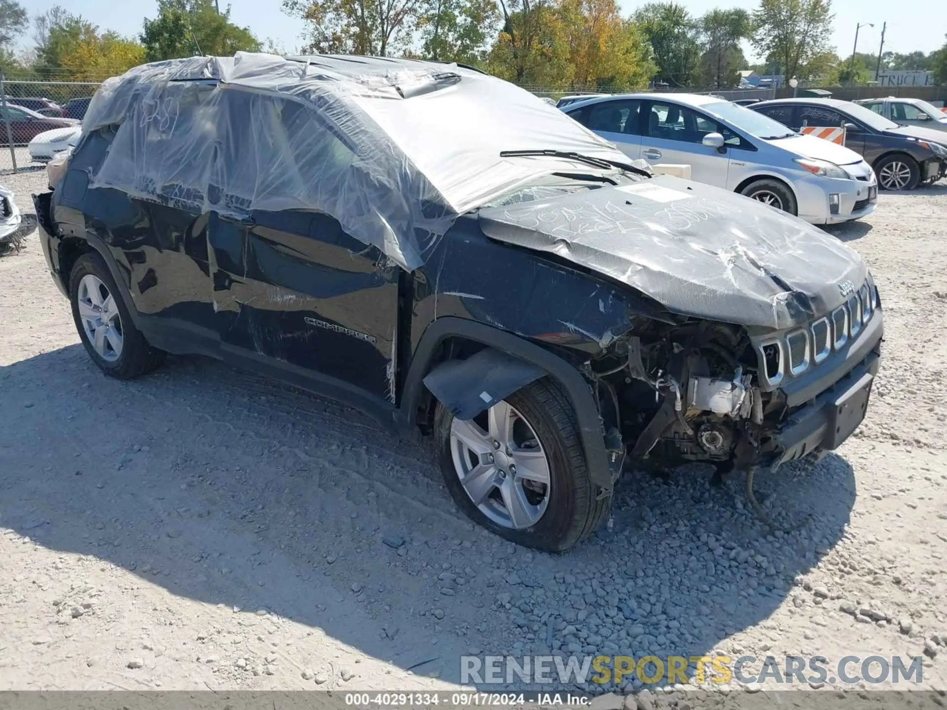 1 Photograph of a damaged car 3C4NJCBB7NT229059 JEEP COMPASS 2022