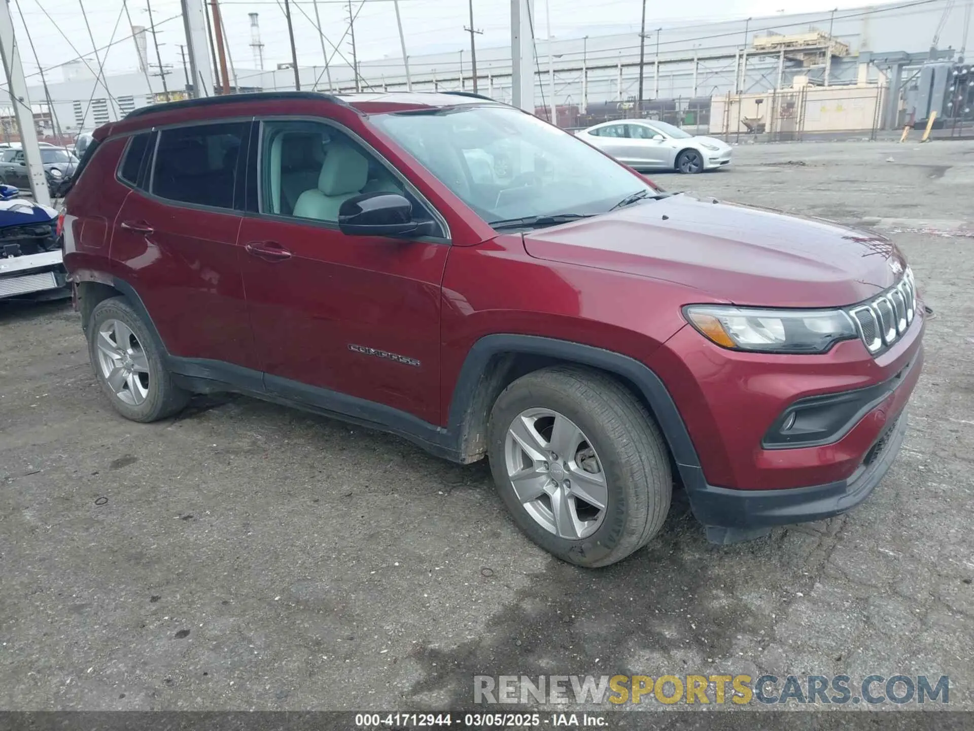 1 Photograph of a damaged car 3C4NJCBB8NT218393 JEEP COMPASS 2022