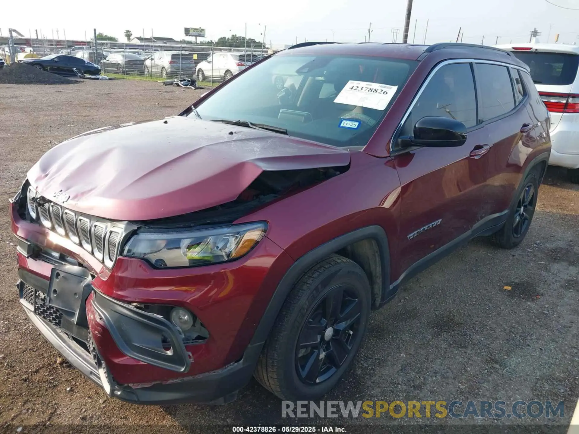 2 Photograph of a damaged car 3C4NJCBB9NT109506 JEEP COMPASS 2022