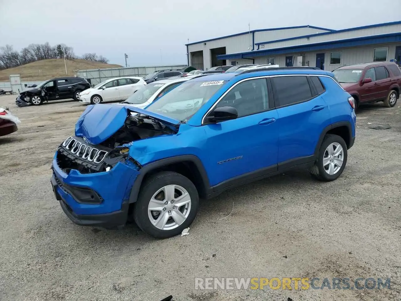 1 Photograph of a damaged car 3C4NJDBB0NT115300 JEEP COMPASS 2022