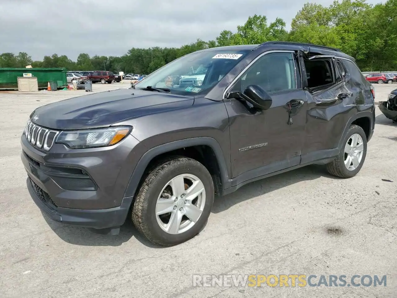 1 Photograph of a damaged car 3C4NJDBB0NT119783 JEEP COMPASS 2022