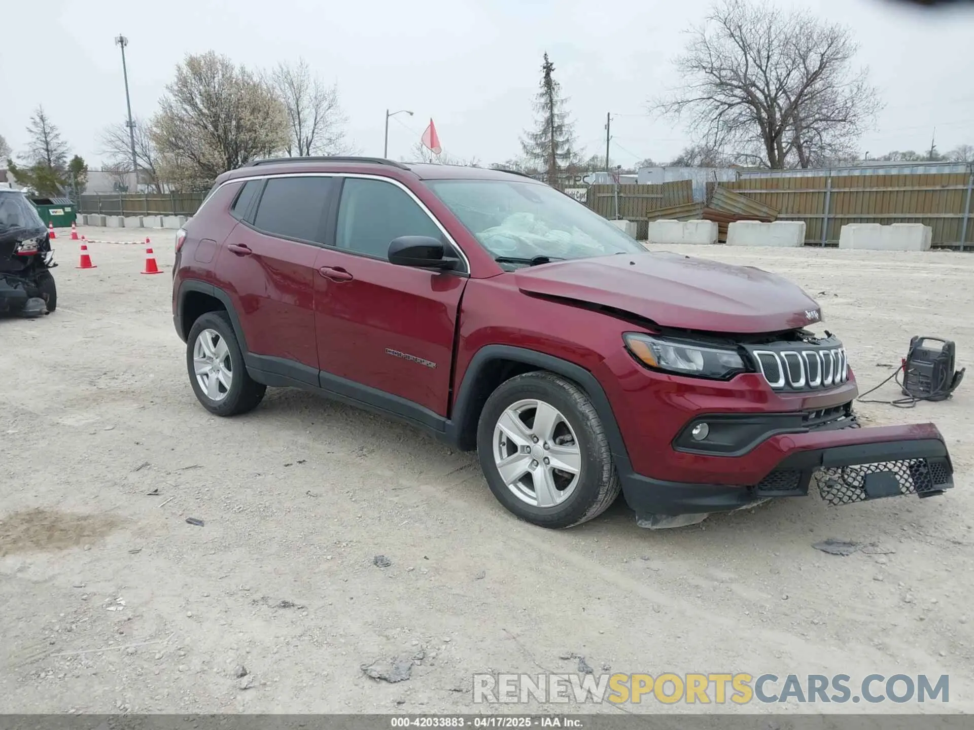 1 Photograph of a damaged car 3C4NJDBB1NT110087 JEEP COMPASS 2022