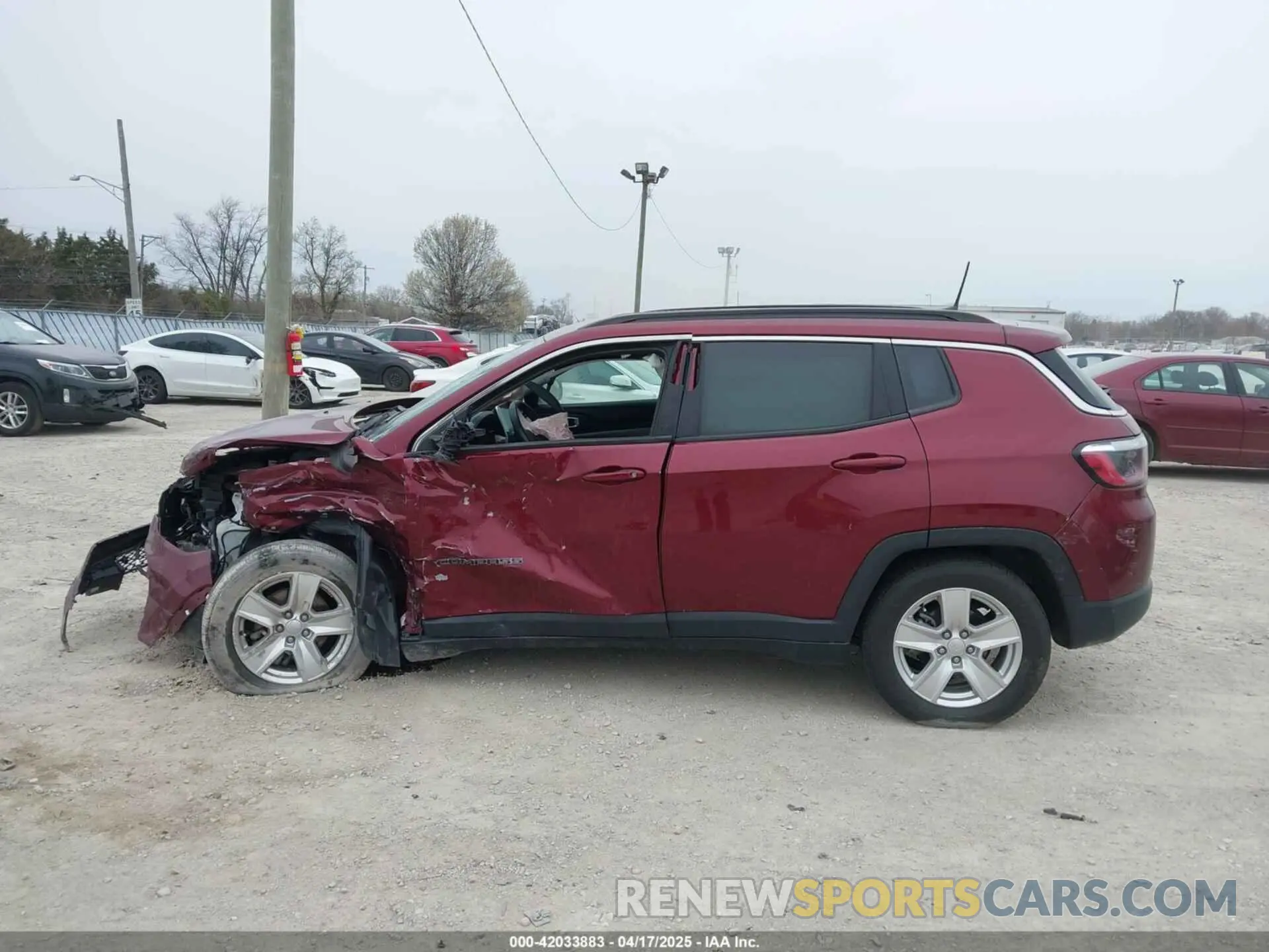 14 Photograph of a damaged car 3C4NJDBB1NT110087 JEEP COMPASS 2022