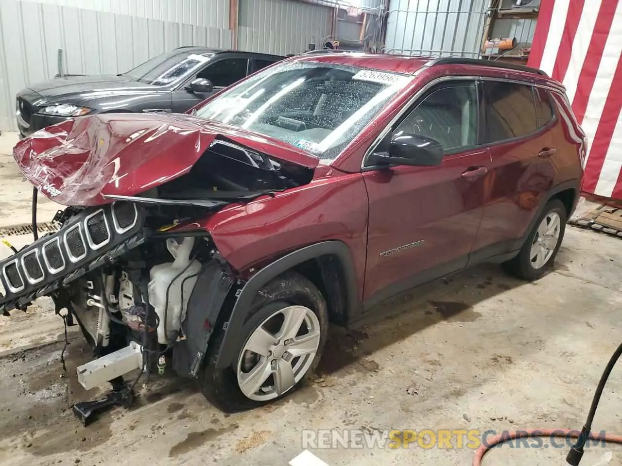 1 Photograph of a damaged car 3C4NJDBB1NT118769 JEEP COMPASS 2022