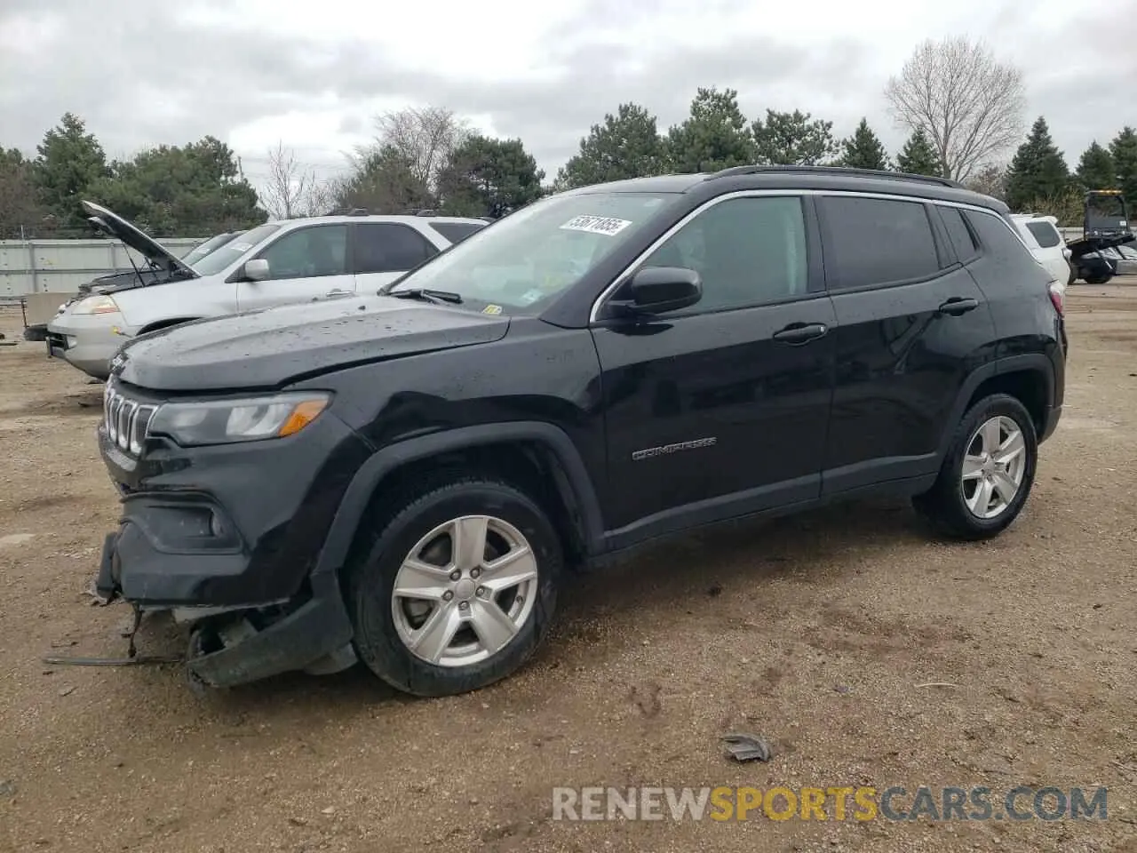 1 Photograph of a damaged car 3C4NJDBB1NT124880 JEEP COMPASS 2022
