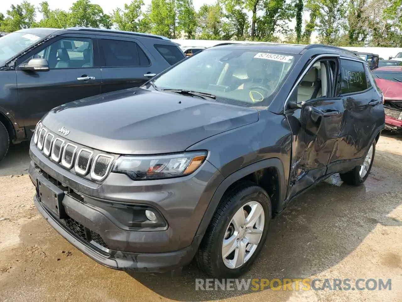 1 Photograph of a damaged car 3C4NJDBB1NT151285 JEEP COMPASS 2022