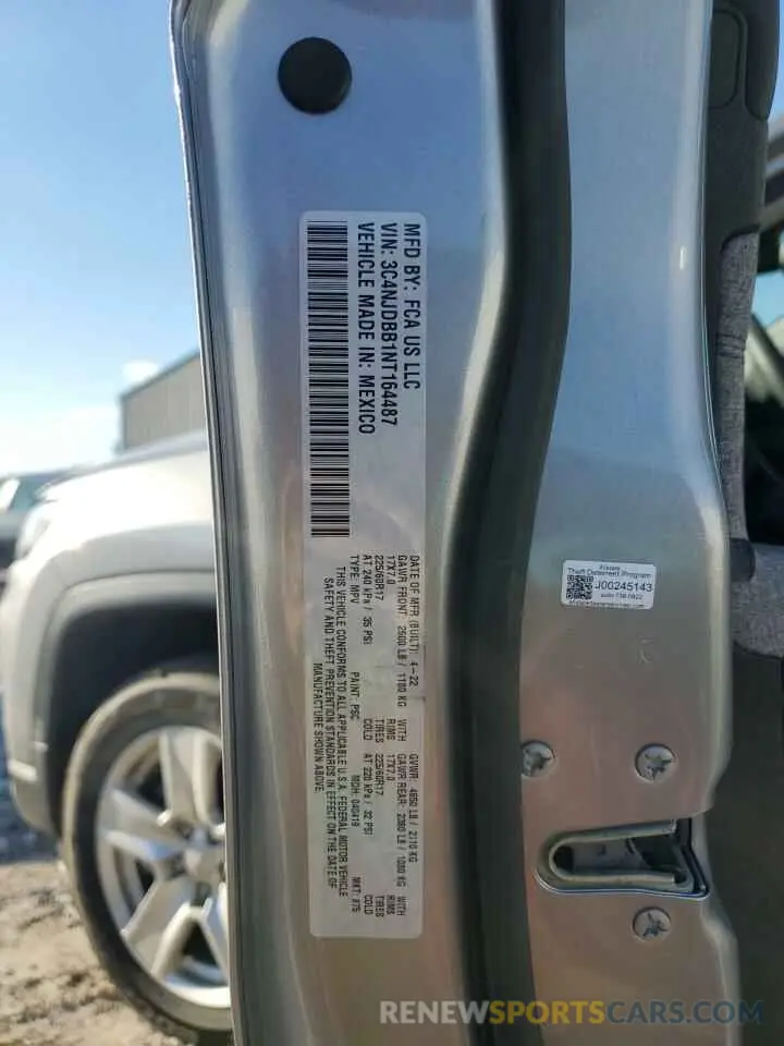 15 Photograph of a damaged car 3C4NJDBB1NT164487 JEEP COMPASS 2022