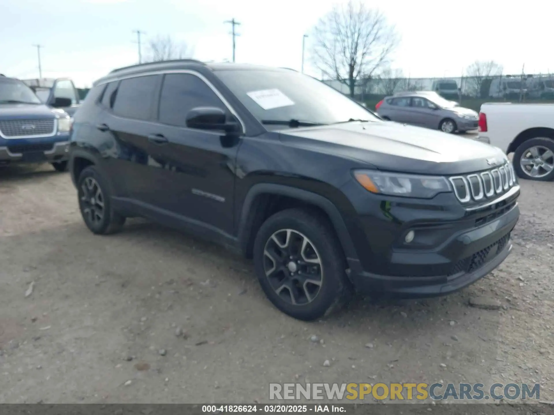 1 Photograph of a damaged car 3C4NJDBB2NT135824 JEEP COMPASS 2022