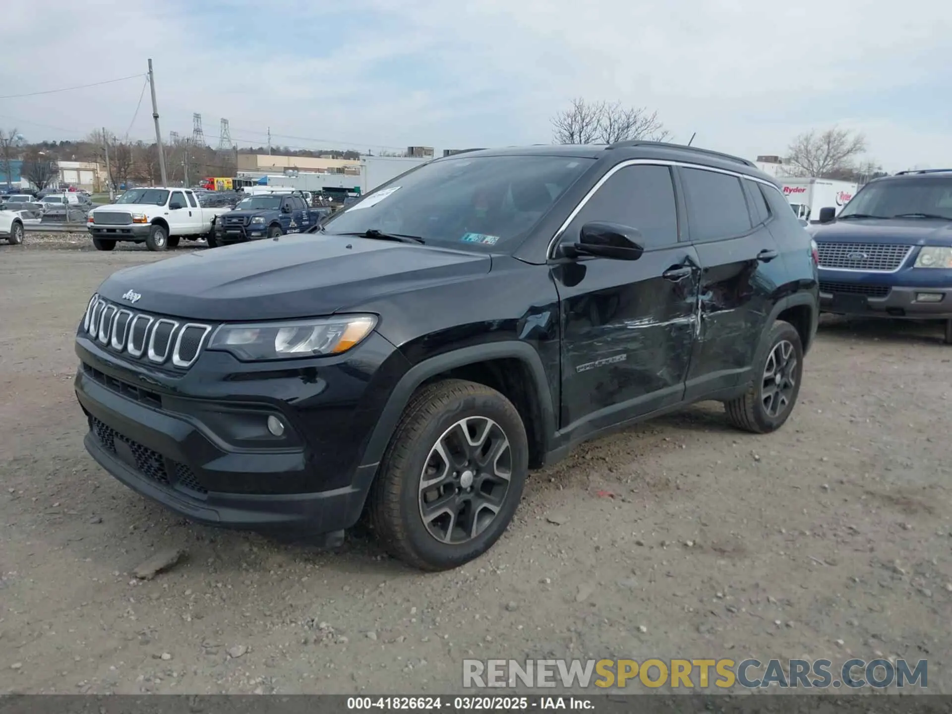 2 Photograph of a damaged car 3C4NJDBB2NT135824 JEEP COMPASS 2022