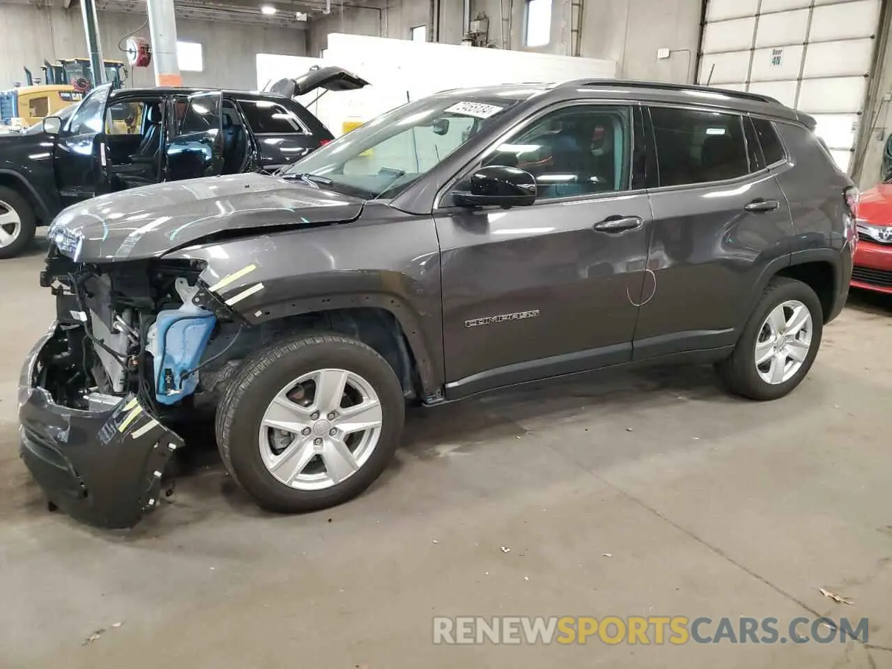 1 Photograph of a damaged car 3C4NJDBB2NT155247 JEEP COMPASS 2022