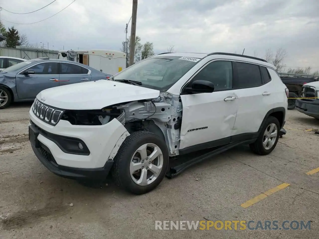 1 Photograph of a damaged car 3C4NJDBB2NT169942 JEEP COMPASS 2022